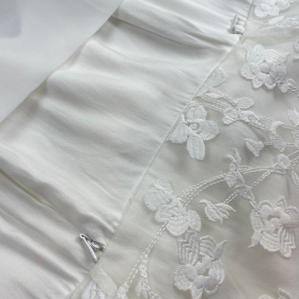 ~ Seraphine Luxe 10 Dress Nursing Lace Ivory Lined Wedding Shower Bridal Midi - Picture 15 of 15